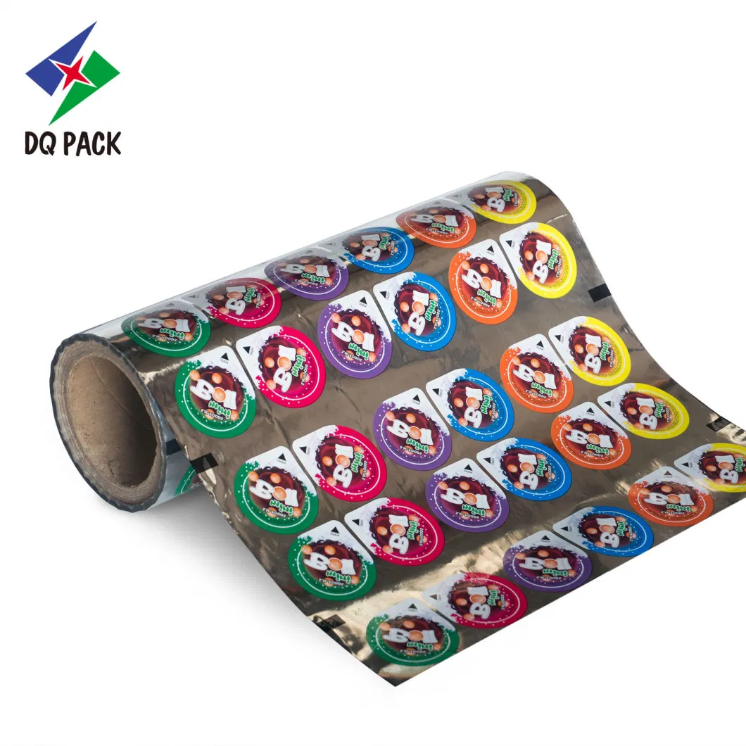 Dq Pack Free Sample Wholesale Cup Sealer Film PP PVC Pet Heat Sealed Roll Film Aluminum Foil Cup Sealing Flm for Plastic Cup